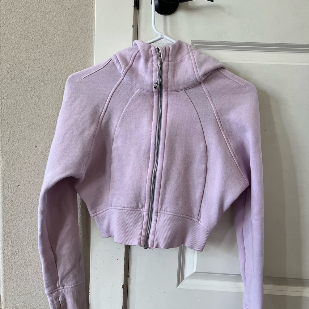 Light pink Cropped Hoodie